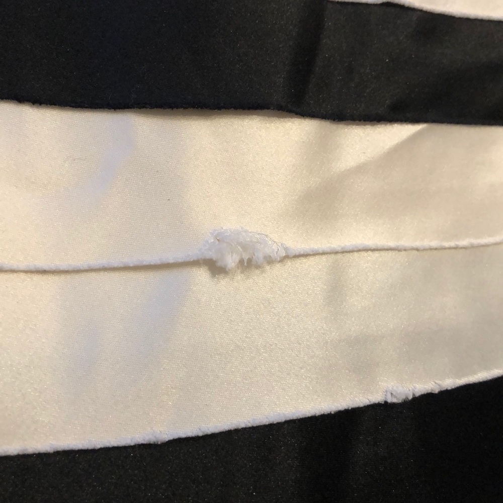 BCBG layered black & white strapless dress - Picture 7 of 8